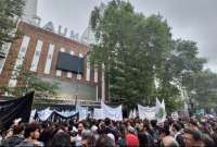 Durante las protestas se registraron enfrentamientos entres manifestantes y elementos de la polic&iacute;a de Argentina.