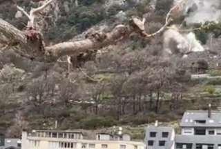 Andorra: graban desprendimiento de una roca de 180 toneladas
