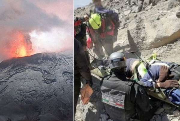 Autoridades desplegaron a sus unidades para buscar al hombre en las faldas del volc&aacute;n Popocat&eacute;petl 