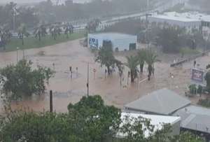 El ciclón generó inundaciones en varias zonas