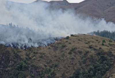 En tres d&iacute;as, el incendio consume 90 hect&aacute;reas de bosque.