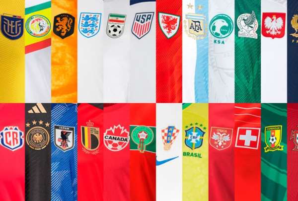 Estas son las camisetas que las selecciones lucir&aacute;n en el Mundial de Qatar