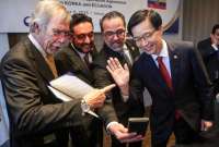 El ministro de Producción, Daniel Legarda, dio detalles sobre el acuerdo comercial de Ecuador con Corea del Sur.