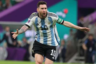 Lionel Messi marc&oacute; el primer gol argentino en el triunfo contra M&eacute;xico.