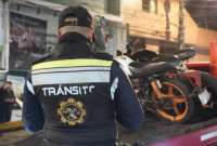 El operativo de control de motos se realizó en barrios de Quito con altas incidencias delictivas. 80 motocicletas fueron retenidas.