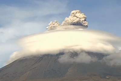 Actualmente el volc&aacute;n Popocat&eacute;petl se encuentra en amarillo fase 2 de erupci&oacute;n.