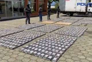 Polic&iacute;a incaut&oacute; 1,3 toneladas de droga en Manta