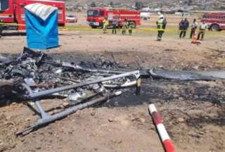 Tres heridos tras accidente de helic&oacute;ptero en Chile