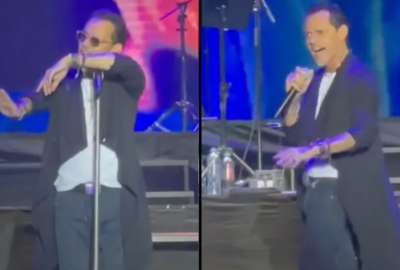 Marc Anthony recibi&oacute; un botellazo en un concierto en Barranquilla