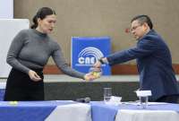 El CNE realiz&oacute; un sorteo para definir el orden de intervenci&oacute;n de los candidatos en el Debate 2023.