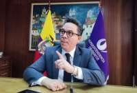 El superintendente de Bancos, Roberto Romero Von Buchwald, habl&oacute; sobre los problemas en Banco Pichincha. 