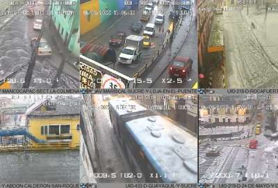 Granizada, inundaciones, carros da&ntilde;ados... un fuerte aguacero cay&oacute; sobre el centro y sur de Quito