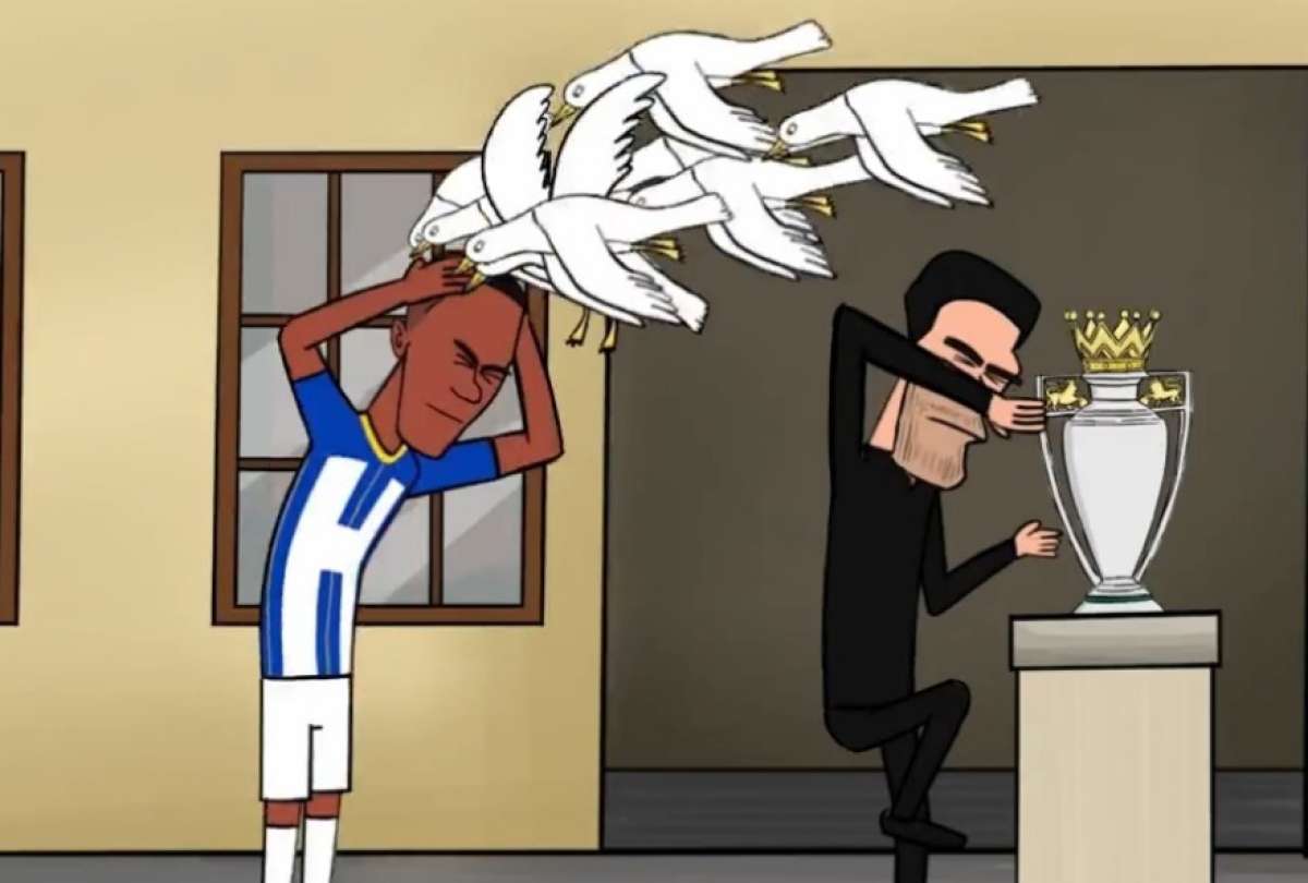 Moisés Caicedo aparece en divertida caricatura que reseñó lo que fue el último día de pases en Europa