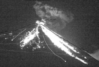 Tres volcanes mantienen una actividad eruptiva que va de baja a alta en Ecuador