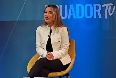 Nicole Bonifaz, vicepresidenta del Cpccs, habl&oacute; sobre la situaci&oacute;n actual del Cpccs, presidido por Alembert Vera.