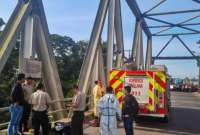 El 8 de noviembre del 2023, dos cuerpos aparecieron colgados en un puente de Orellana.