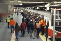 Metro de Quito revela la raz&oacute;n por la que un tren se var&oacute; en El Ejido