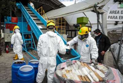 Ecuador, pionero en procesos de destrucci&oacute;n de drogas denominado encapsulamiento