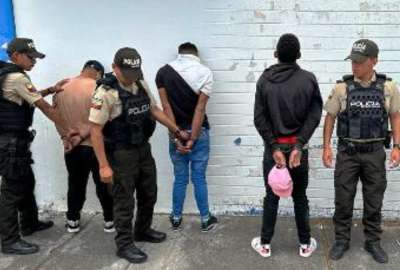 Cuatro detenidos por el presunto delito de extorsi&oacute;n en Ibarra