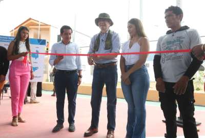 El presidente Guillermo Lasso entreg&oacute; soluciones habitacionales en Yantzaza. 