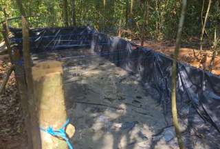Encuentran una piscina artesanal en Sucumb&iacute;os