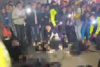 En Solanda, al sur de Quito, una balacera dejó tres jóvenes muertos y dos heridos. 