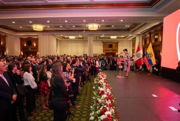 Autoridades de Ecuador y Per&uacute; se reunieron para conmemorar el 203&ordm; aniversario de la Independencia de Per&uacute;. 