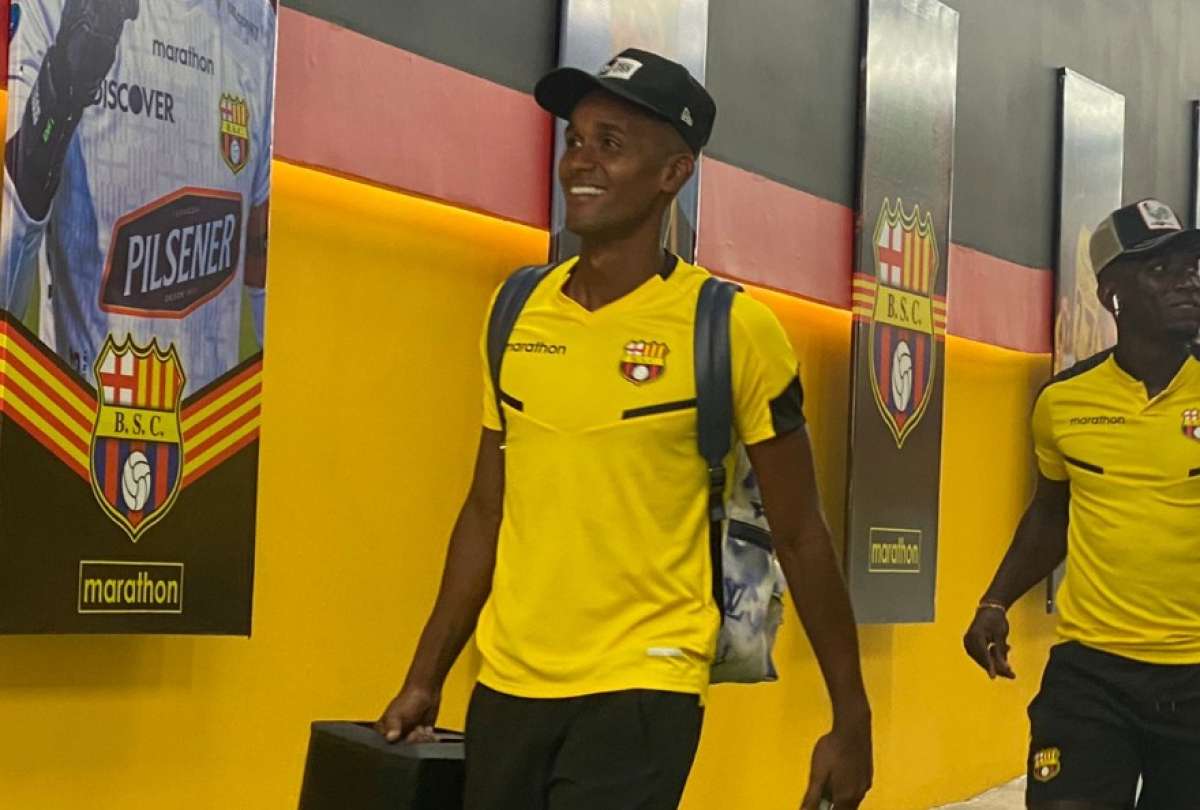 Fidel Martínez forma parte de Barcelona SC en la final de la LigaPro. 