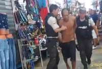 El antisocial intent&oacute; huir despu&eacute;s de robar, pero fue capturado por elementos de la Polic&iacute;a.