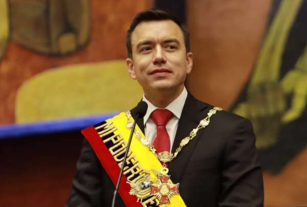 Daniel Noboa se convierte en el presidente mejor valorado del Ecuador, seg&uacute;n encuesta de Imasen
