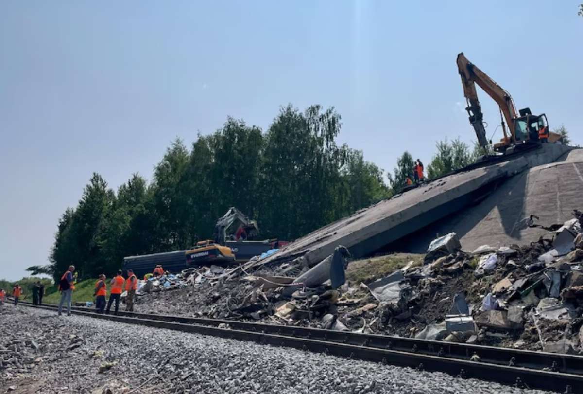 Una explosión afectó a la vía férrea en Vorónezh, Rusia. 