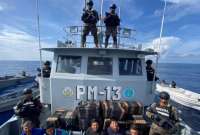 Los seis tripulantes fueron detenidos por las autoridades salvadoreñas