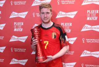 Kevin De Bruyne dijo que no merec&iacute;a el premio al mejor jugador en el duelo contra Canad&aacute;