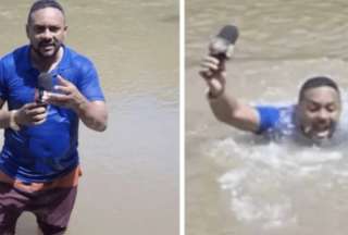 &iexcl;Horrorizado! Periodista se tropieza con el cad&aacute;ver de una joven en plena grabaci&oacute;n