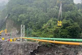 Petroecuador reinici&oacute; el bombeo de petr&oacute;leo por el SOTE tras colapso del puente sobre el r&iacute;o Marker