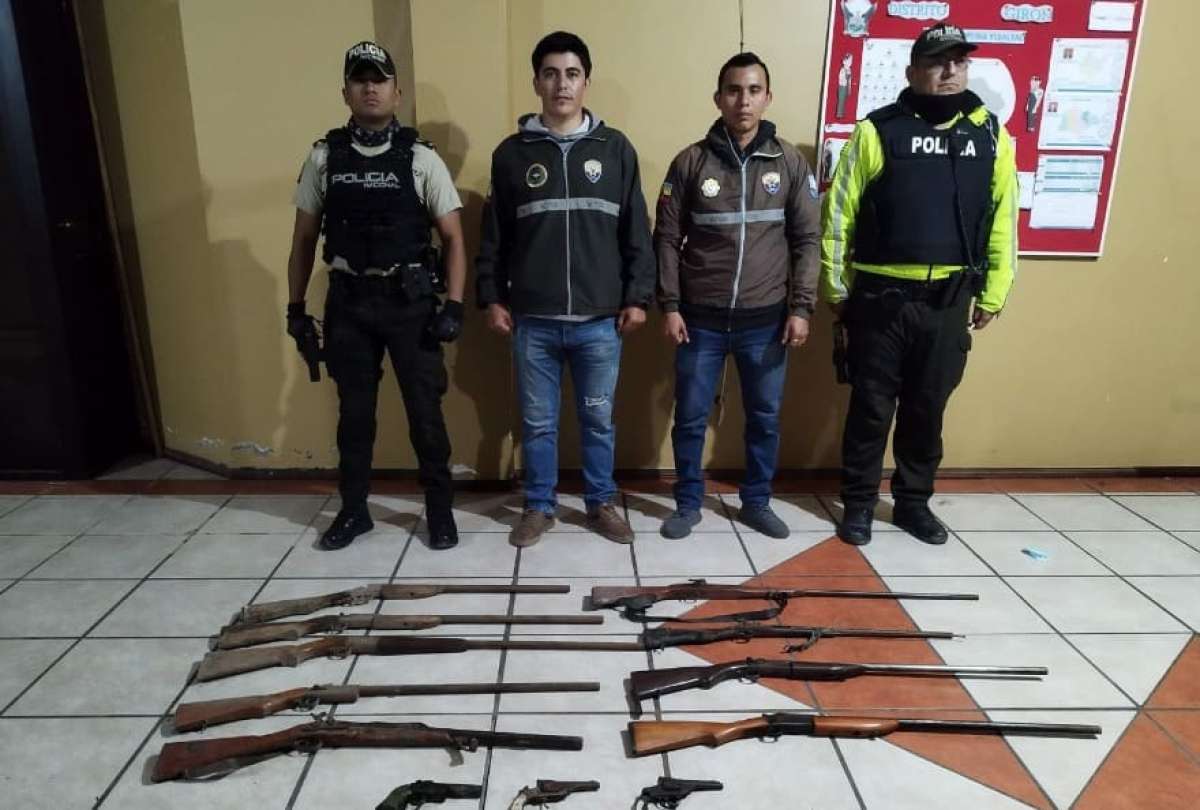 Policía Nacional allanó una casa en donde se vendían y fabricaban armas