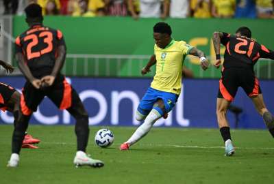 Vinicius anot&oacute; el gol del triunfo brasile&ntilde;o