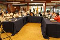 La reuni&oacute;n estuvo encabezada por la ministra del Ambiente, Agua y Transici&oacute;n Ecol&oacute;gica, Sade Fritschi.