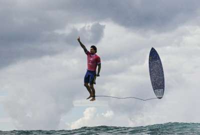 La fotograf&iacute;a de Gabriel Medina se convirti&oacute; en una de las im&aacute;genes m&aacute;s virales de los Juegos Ol&iacute;mpicos. 