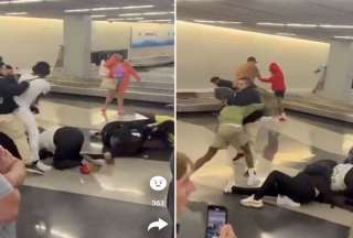 Pelea grupal termin&oacute; con dos arrestados en aeropuerto de Chicago