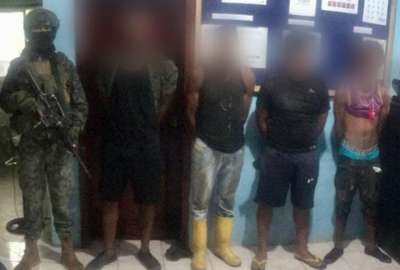 Polic&iacute;a Nacional detuvo a cuatro sujetos en Esmeraldas