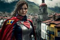 Nuevas imágenes de superheroínas, según ciudades de Ecuador, fueron creadas a través de la inteligencia artificial (IA Midjourney).