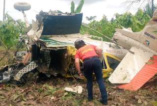Accidente a&eacute;reo en El Triunfo deja un herido