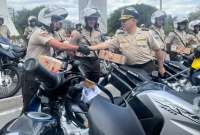 Municipio de Quito entreg&oacute; 128 motocicletas a la Polic&iacute;a Nacional