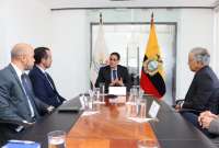 El ministro de Telecomunicaciones, César Martín, se reunión con representantes de Movistar y Claro.