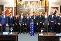 Los principales dirigentes de la Conmebol contaron con el apoyo del presidente uruguayo Luis Lacalle Pou.