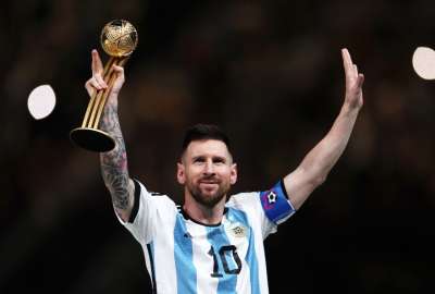 Argentina redise&ntilde;&oacute; su escudo, tras el t&iacute;tulo en Qatar 2022. 