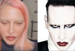 Madonna apareci&oacute; irreconocible y los fans la compararon hasta con Marilyn Manson
