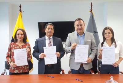 Este convenio se suscribi&oacute; con el Consorcio de Gobiernos Aut&oacute;nomos Provinciales del Ecuador (Congope).