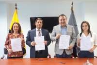 Este convenio se suscribi&oacute; con el Consorcio de Gobiernos Aut&oacute;nomos Provinciales del Ecuador (Congope).